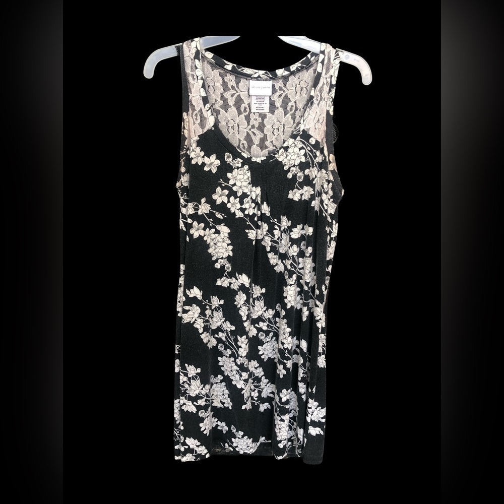 Jaclyn Smith Juniors Medium Black and White Dress